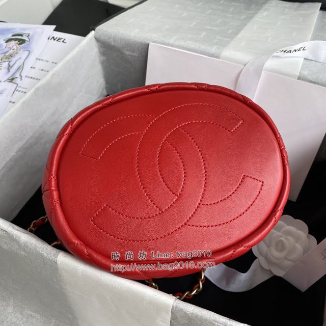 Chanel女包 香奈兒專櫃最新款水桶包 Chanel復古抽繩紐扣包 AS2057  djc4213